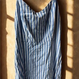 Old Navy Blue and White Textured Dress 👗